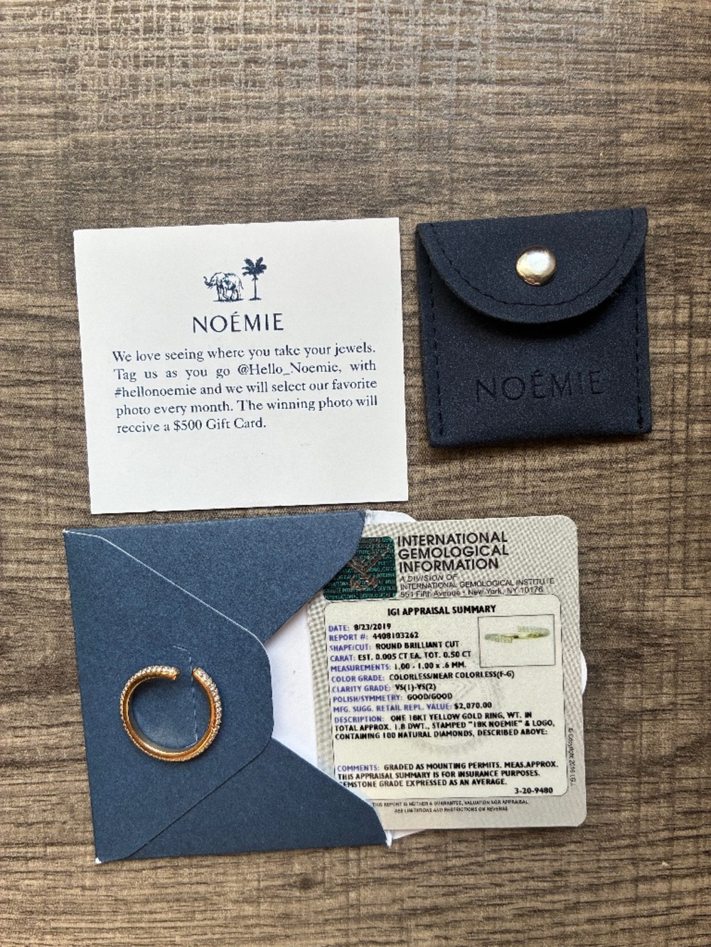 Noemie untraditional Diamond ring